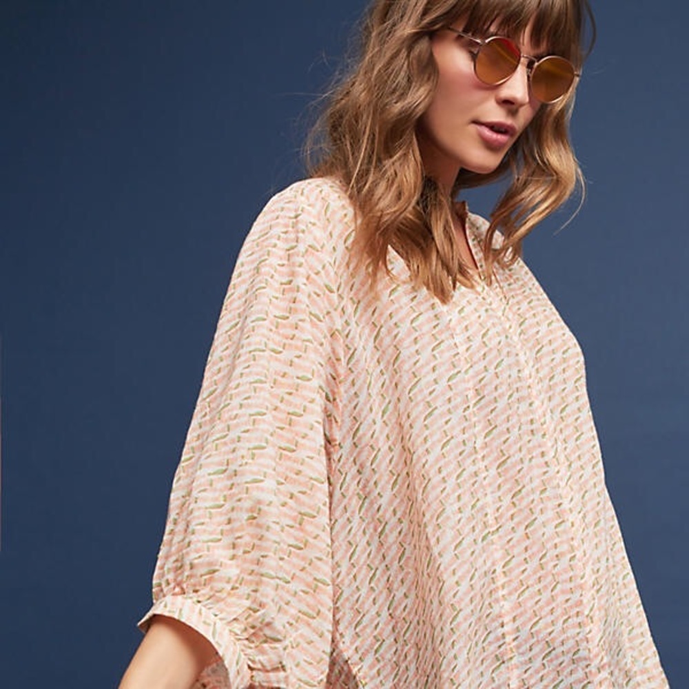 NWT Maeve Lena Yarn Dyed Tunic